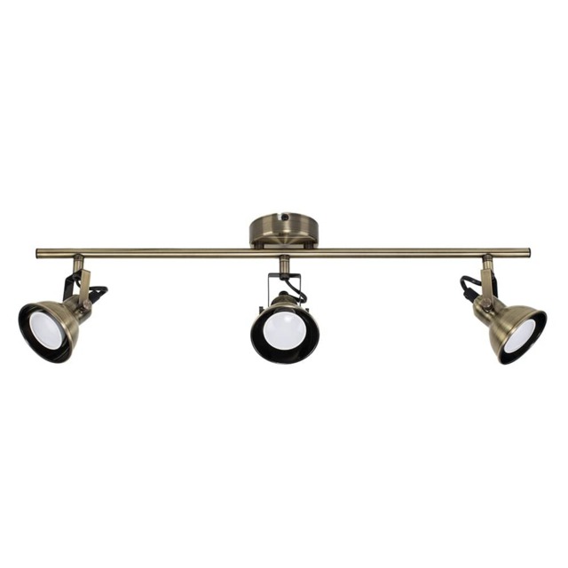 ValueLights Brunel Brushed Gold Spotlight and Bulb