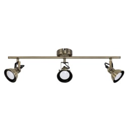 ValueLights Brunel Brushed Gold Spotlight and Bulb
