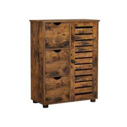 Bathroom Storage Cupboard Floor Cabinet With 3 Drawers