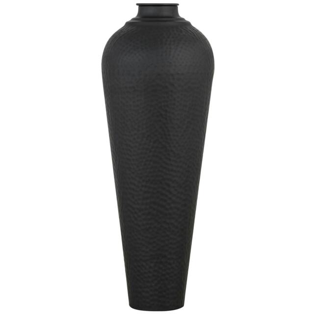 Hill Interiors Hammered Vase - Black - 80cm x 31cm x 31cm