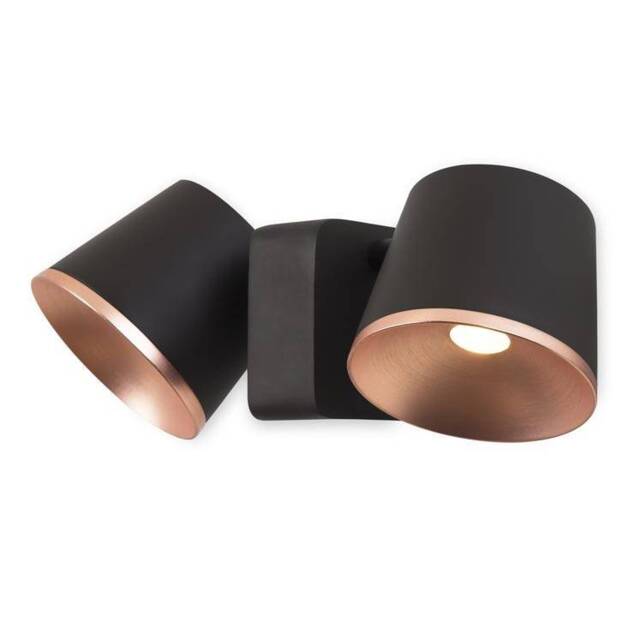 Drone Integrated LED Dome Wall / Ceiling Light Brown, Copper