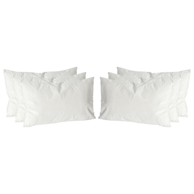 Nicola Spring Rectangle Velvet Cushions - 60cm x 40cm - Cream - Pack of 6 Cream Cream