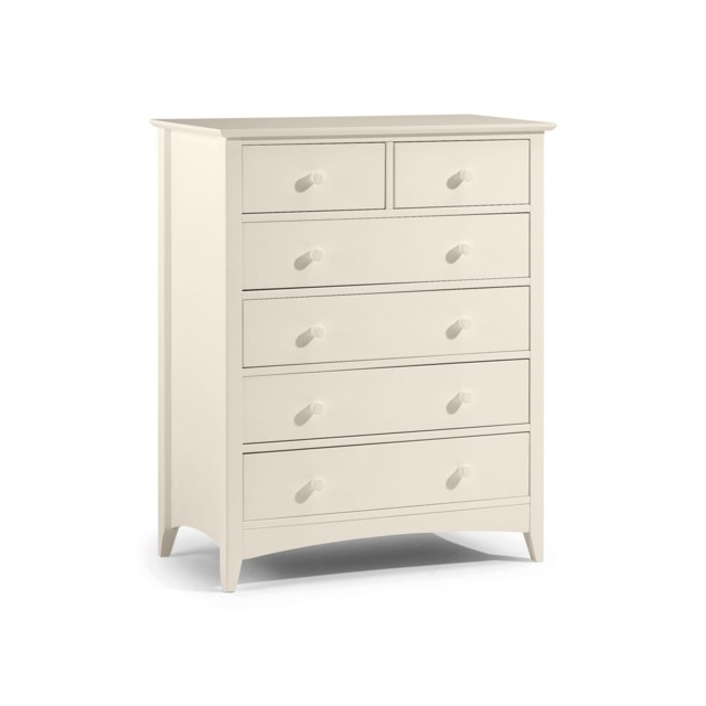 Premium Luma 4 + 2 Drawer Chest - Stone White