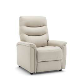 Faux Leather Cream Milazzo Recliner Chair