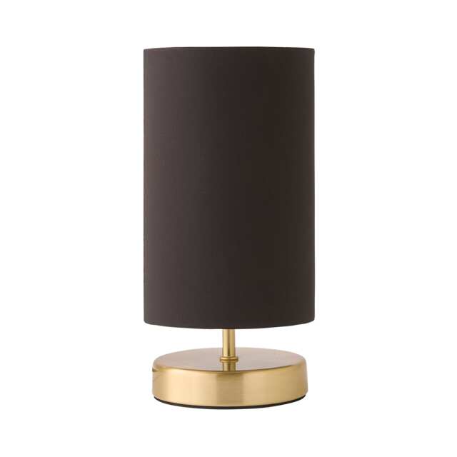 ValueLights Francis Gold Touch Table Lamps Black Shade and Bulb