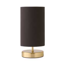 ValueLights Francis Gold Touch Table Lamps Black Shade and Bulb