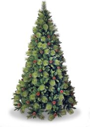 8FT Californian Boulder Bushy Look Luxurious Forest Green Artificial Christmas Tree Green Green