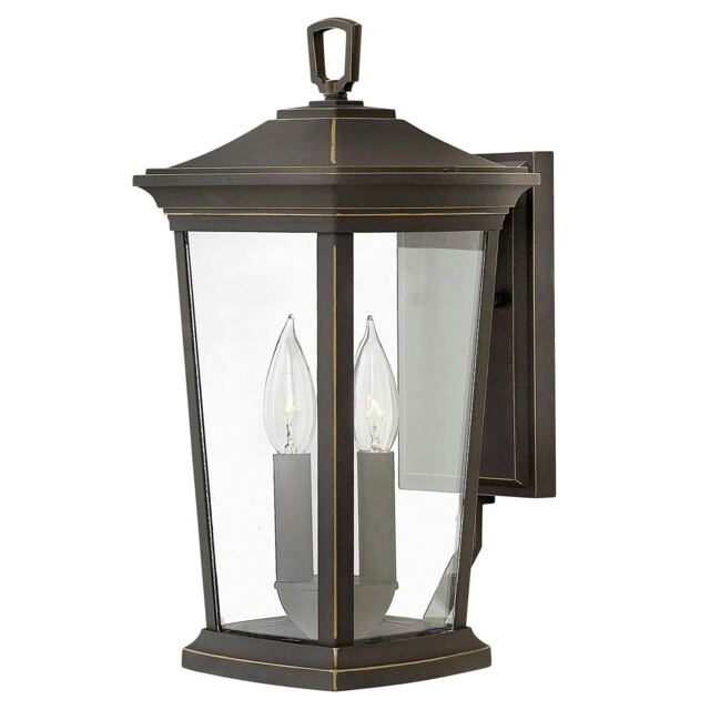 Bromley 2 Light Outdoor Medium Wall Lantern Light Bronze IP44, E14
