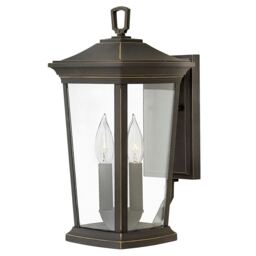 Bromley 2 Light Outdoor Medium Wall Lantern Light Bronze IP44, E14