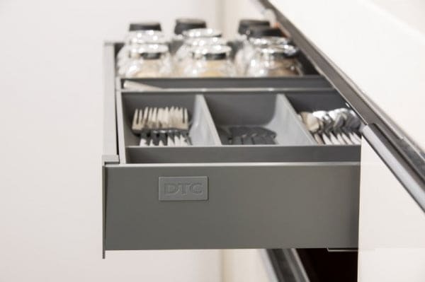 FittingsCo, Twin Pro, Deep Pan Soft Close Drawer Box Anthracite, 450W, 450D, 174H (mm)