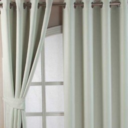 Homescapes Ivory Herringbone Chevron Blackout Curtains Pair Eyelet Style - 46x72 Inches Cream Ivory