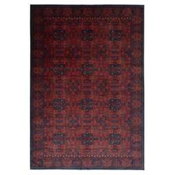 Red Navy Low Pile Traditional Persian Velvet Texture Area Rug 240cm x 330cm