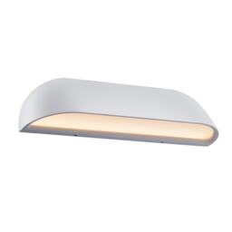 Nordlux Front Outdoor Wall Light White Metal Sensor Intergrated LED Weatherproof - Mains Powered, IP44