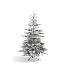 6FT Californian Pine Snow Covered Green Tips Bushy Artificial Plain Christmas Tree
