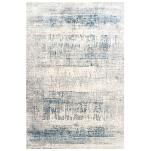KUKOON Silver Grey Distressed Abstract Living Room Area Rug 120cm x 170cm Grey