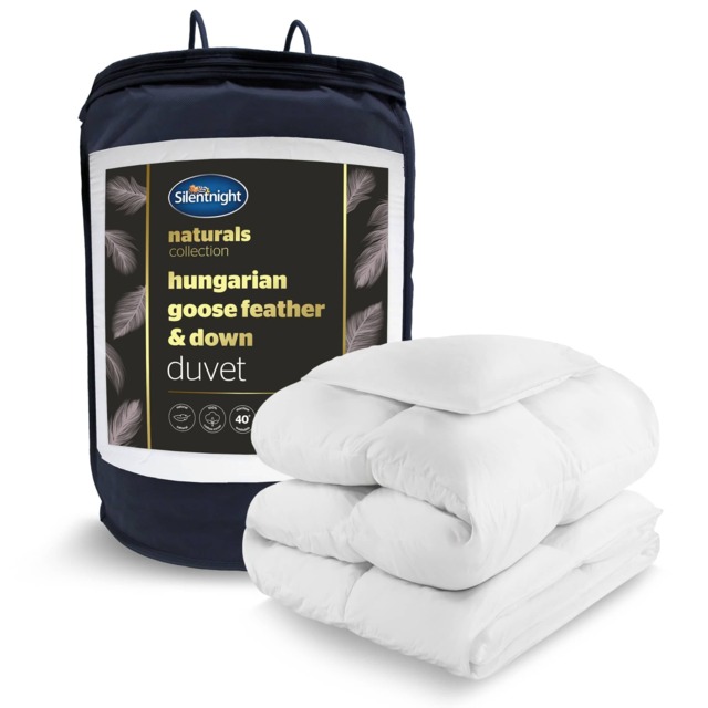 Silentnight Ultimate Luxury Hungarian Goose Feather and Down 10.5 Tog Duvet White SuperKing