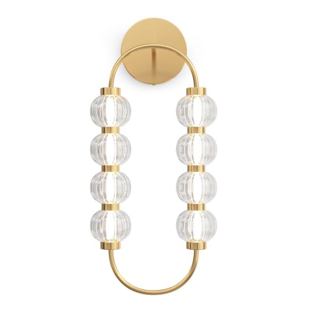 Amulet Ring Modern Wall Lamp Gold 3000K 800lm Glass Shade