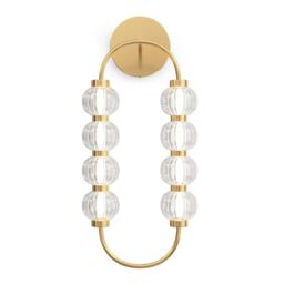 Amulet Ring Modern Wall Lamp Gold 3000K 800lm Glass Shade