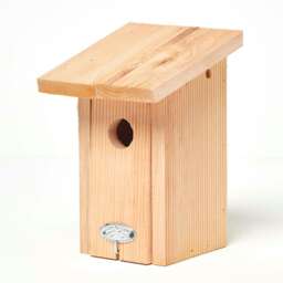 Homescapes Real Wood Winter Wren Bird Box House Multi