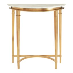 Orsina Durable Half Moon Console Table, Elegant Design Console Table For Livingroom, Strong Hallway Console Table