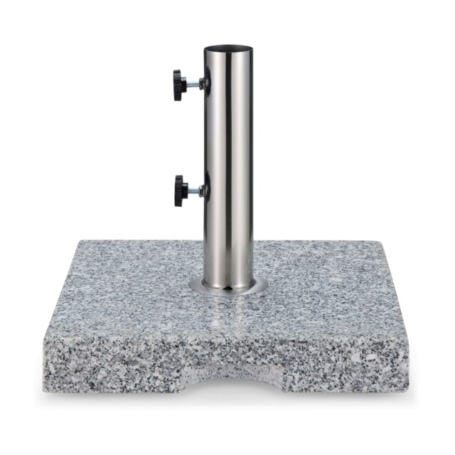 VonHaus Parasol Base 22kg Square, Stone Granite, Grey