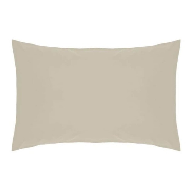 Belledorm Easycare Percale Housewife Pillowcase Grey Mushroom One Size 1
