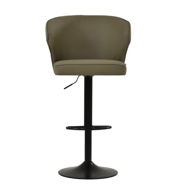 Lakeland Furniture Hexham Taupe Faux Leather Gas Lift Base Bar Stool