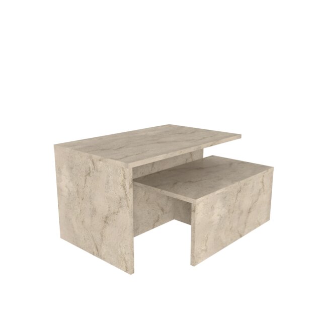 Decorotika Twins 2 Pieces Nesting Coffee Table - W 72 cm x H 42 cm x D 45 cm