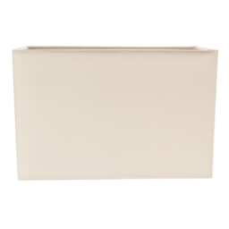 Contemporary and Stylish Soft Cream Linen Fabric Rectangular Lamp Shade Cream Cream 1