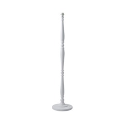 ValueLights Victoria White Wood Floor Lamp Base Only White