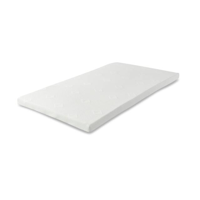 Westwood Fabric Mattress Topper - 1 Inch Deep, Plush Comfort, Breathable Design White
