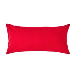 Homescapes Red European Size Egyptian Cotton Pillowcase 200 TC - 40 x 80 cm