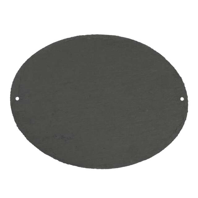 Nicola Spring Oval Blank Slate House Sign - 20cm x 15cm