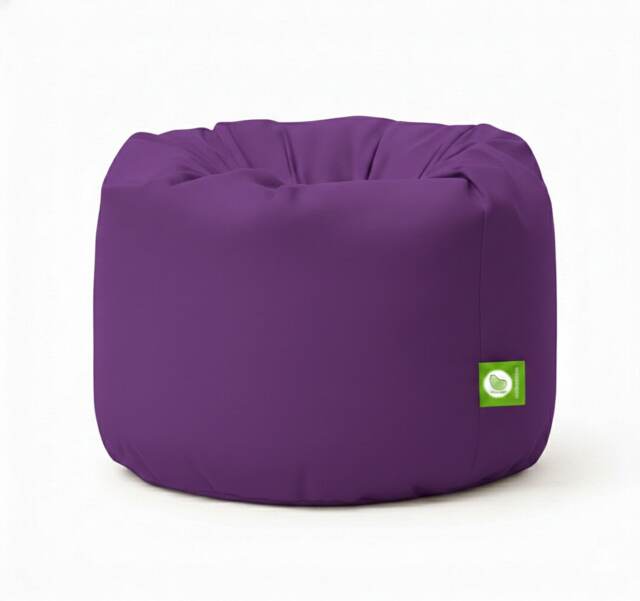 Bean Lazy Regal Purple Cotton Bean Bag Teen and Adult Size