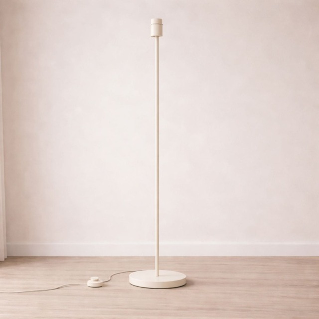 CGC Lighting Lena Off White Straight Floor Lamp