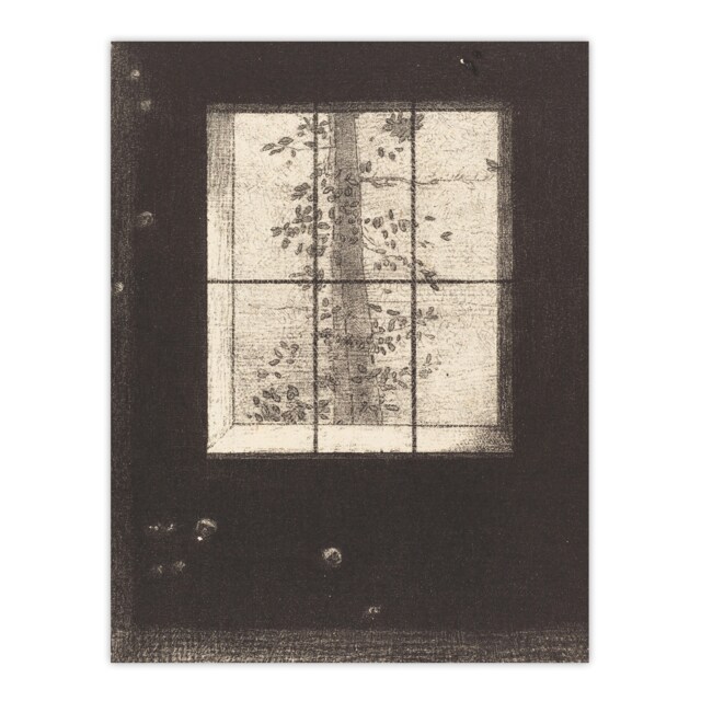 Le Jour Day Window View Redon Vintage Huge Wall Art Print 18X24 In