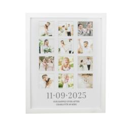 Personalised Special Date White Multi Photo Frame White One Size