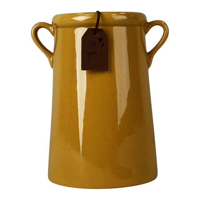 Burnt Yellow 'For You' Vase