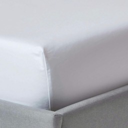 Homescapes White Deep Fitted Sheet Egyptian Cotton 1000 TC King Size White King