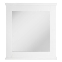 Orsina Rustic Pine Wood Wall Mirror,Decorative Hallway Mirror,Arched Full Length Mirror,White Framed Wall Mirror