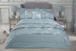 English Garden Bedspread Duck Egg Blue Blue