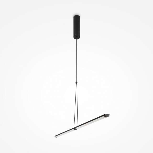 Maytoni Supersymmetry Modern Integrated LED Pendant Ceiling Light Matt Black 4000K