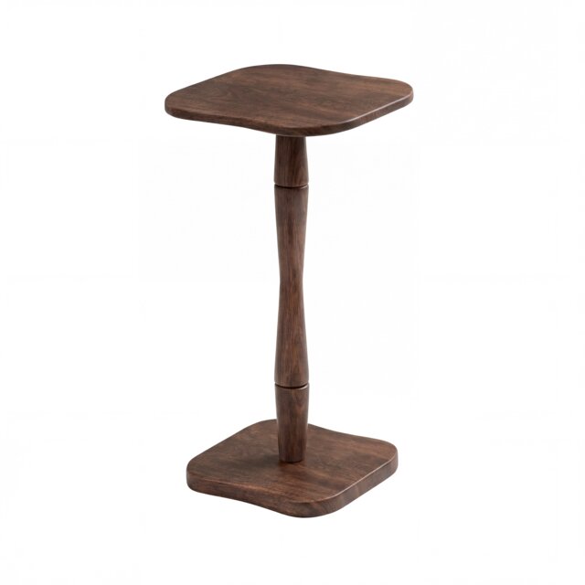 Jasmine Side Table Solid Wood Bedside Table for Living Room and Bedroom Brown Espresso 1