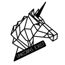 Decortie Unicorn Metal Wall Art 43.5x55cm Black