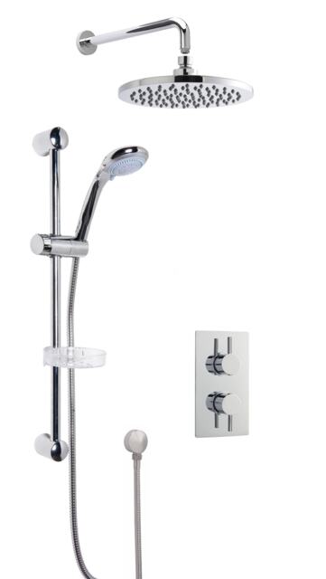 Balterley Contemporary Concealed Shower Valve Set Round - Slide Rail Kit - A3082 - QUEV52