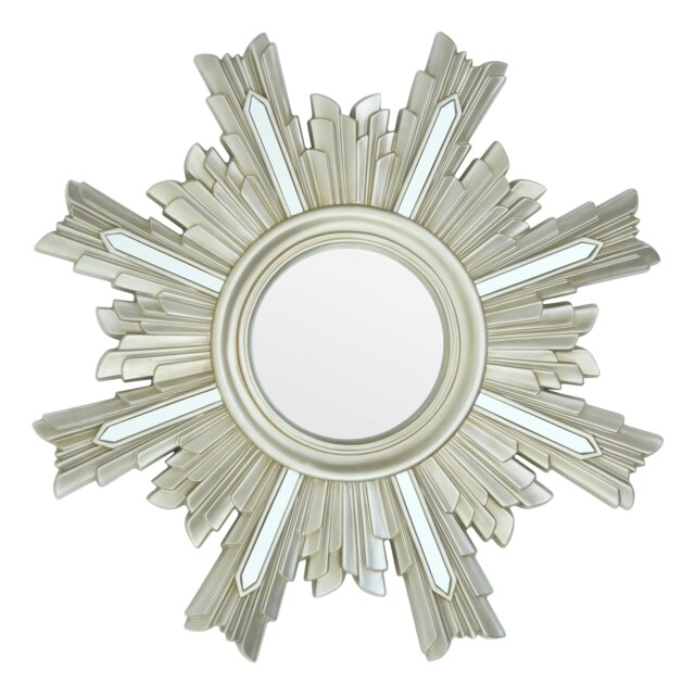 Sevan Wall Mirror with Mirrored Glass Silver