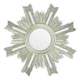 Sevan Wall Mirror with Mirrored Glass Silver