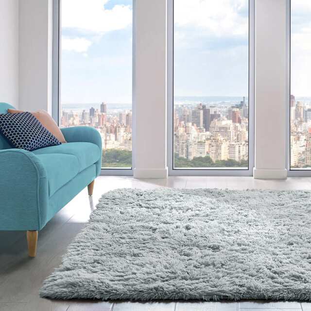 Home Republic Alaska Sponge Back Foldable Rug Long Pile
