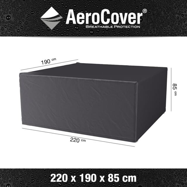Platinum AeroCover Large Dining Set Waterproof Ripstop Polyester Outdoor Cover W220 x D190 x H85 cm