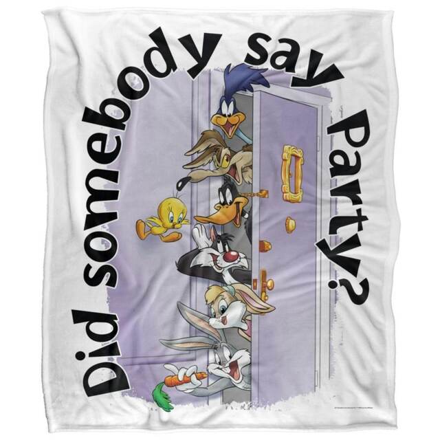 Looney Tunes Did Somebody Say Party? Blanket - Multicoloured - One Size